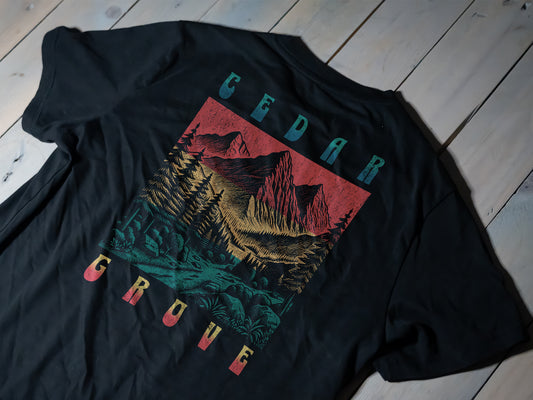 Mountain Retro T-Shirt | Back Print